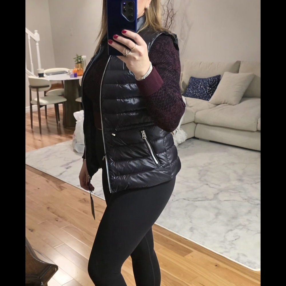 Mackage Black Quilted Vest Size XXS